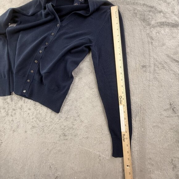 Brooks Brothers Cardigan Sweater Womens Small Silk Blend Button Front Classic - Picture 7 of 12